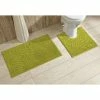 Trier Collection 2-Piece Green 100% Cotton Diamond Pattern Bath Rug Set - 20 in. x 30 in. and 20 in. x 20 in. by Better Trends -Better Trends Sales Store green better trends bathroom rugs bath mats ss 2pc2030gr 64 1000