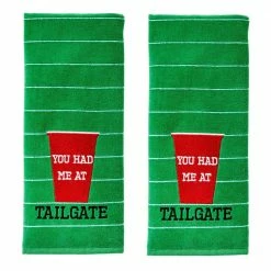 You Had Me at Tailgate 100% Cotton (2-Pack) Hand Towel by SKL Home