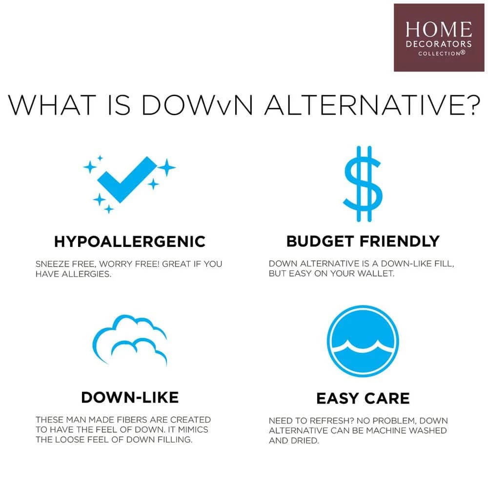 Firm/Extra-Firm Down Alternative Back/Side Sleeper Jumbo Bed Pillow by Home Decorators Collection 9 Firm/Extra-Firm Down Alternative Back/Side Sleeper Jumbo Bed Pillow by Home Decorators Collection - Image 7