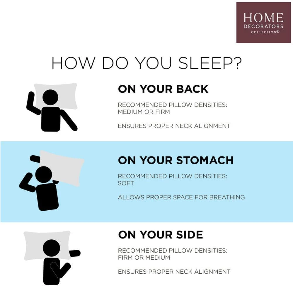 Firm/Extra-Firm Down Alternative Back/Side Sleeper Jumbo Bed Pillow by Home Decorators Collection 10 Firm/Extra-Firm Down Alternative Back/Side Sleeper Jumbo Bed Pillow by Home Decorators Collection - Image 8