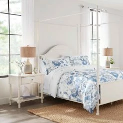 Loriana 3-Piece Blue Floral Full/Queen Comforter Set by Home Decorators Collection -Better Trends Sales Store home decorators collection bedding sets 190169 f q 77 1000