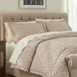 Chloe 3-Piece Leopard Jacquard Full/Queen Duvet Cover Set by Home Decorators Collection