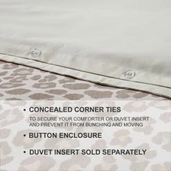 Chloe 3-Piece Leopard Jacquard Full/Queen Duvet Cover Set by Home Decorators Collection -Better Trends Sales Store home decorators collection bedding sets 2018pdp2744fq a0 1000