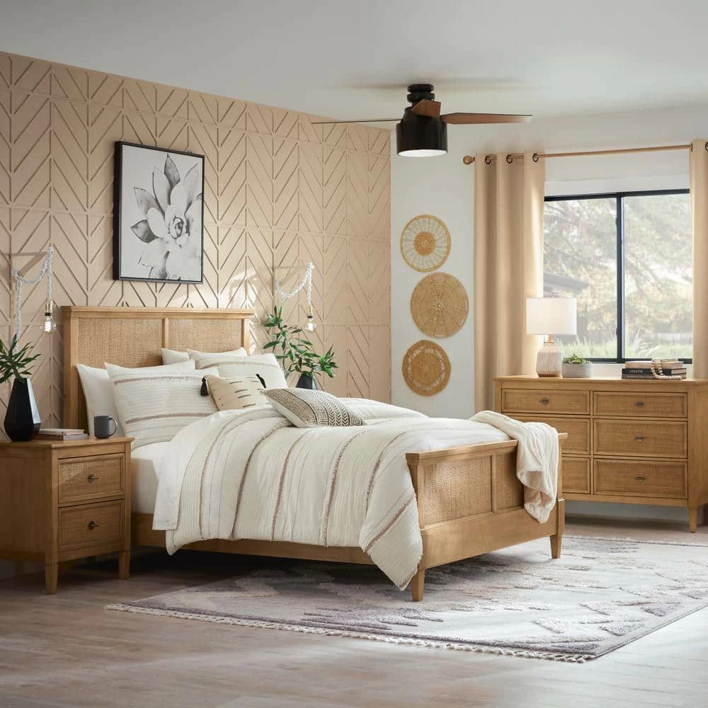 Sonata 3-Piece Natural Ivory Cream Textured Stripe Cotton King Comforter Set by Home Decorators Collection 7 Sonata 3-Piece Natural Ivory Cream Textured Stripe Cotton King Comforter Set by Home Decorators Collection - Image 5