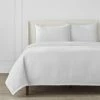 3-Piece White Textured Cotton King Coverlet Set by Home Decorators Collection