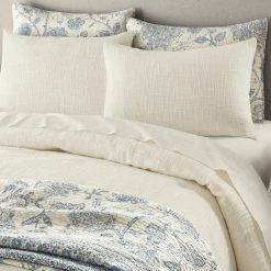 Quinn 3-Piece Ivory Cream Woven Textured Cotton King Comforter Set by Home Decorators Collection -Better Trends Sales Store home decorators collection bedding sets dn 19046 a0 1000 1