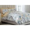 Purcell 3-Piece Washed Denim Botanical King Duvet Cover Set by Home Decorators Collection -Better Trends Sales Store home decorators collection bedding sets fa94367 k 64 1000