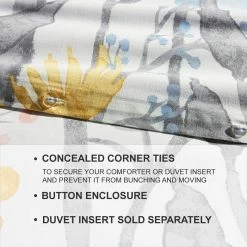 Purcell 3-Piece Washed Denim Botanical King Duvet Cover Set by Home Decorators Collection 16 Purcell 3-Piece Washed Denim Botanical King Duvet Cover Set by Home Decorators Collection -Better Trends Sales Store home decorators collection bedding sets fa94367 k a0 1000