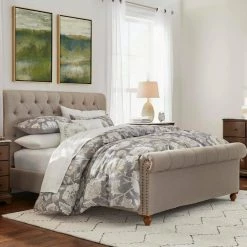 Larkspur 5-Piece Stone Gray and Khaki Cotton King Comforter Set by Home Decorators Collection -Better Trends Sales Store home decorators collection bedding sets fa94533 k 1f 1000