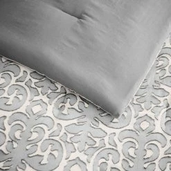 Averly 3-Piece Gray Clipped Jacquard King Comforter Set by Home Decorators Collection -Better Trends Sales Store home decorators collection bedding sets fa96387 k 40 1000