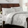 Averly 3-Piece Gray Clipped Jacquard King Comforter Set by Home Decorators Collection -Better Trends Sales Store home decorators collection bedding sets fa96387 k 64 1000