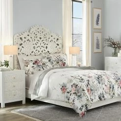 Flora 3-Piece Multi-Color Watercolor Floral Cotton Full/Queen Comforter Set by Home Decorators Collection -Better Trends Sales Store home decorators collection bedding sets fa97777 fq 66 1000