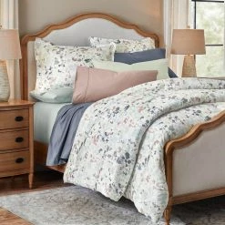 Waterdale Reversible 3-Piece Multi-Color Printed Floral Cotton Sateen King Comforter Set by Home Decorators Collection -Better Trends Sales Store home decorators collection bedding sets kg flw 300 prnt 40 1000