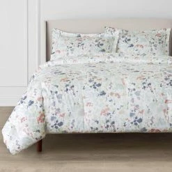 Waterdale Reversible 3-Piece Multi-Color Printed Floral Cotton Sateen King Comforter Set by Home Decorators Collection