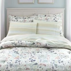 Waterdale Reversible 3-Piece Multi-Color Printed Floral Cotton Sateen King Comforter Set by Home Decorators Collection -Better Trends Sales Store home decorators collection bedding sets kg flw 300 prnt 66 1000