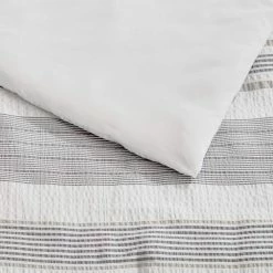 Arden 3-Piece White and Gray Textured Stripe King Comforter Set by Home Decorators Collection -Better Trends Sales Store home decorators collection bedding sets nhtel 19035 40 1000