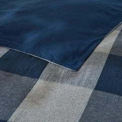 Ashdale 3-Piece Blue Plaid Full/Queen Duvet Cover Set by Home Decorators Collection -Better Trends Sales Store home decorators collection bedding sets phf19 795 40 1000