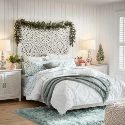 Emma 3-Piece Bright White Ruffle Ogee King Comforter Set by Home Decorators Collection -Better Trends Sales Store home decorators collection bedding sets sur95cs3pc kgn 1d 1000