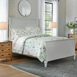 Viola 3-Piece Green and White Watercolor Botanical Cotton Full/Queen Comforter Set by Home Decorators Collection 11 Viola 3-Piece Green and White Watercolor Botanical Cotton Full/Queen Comforter Set by Home Decorators Collection -Better Trends Sales Store home decorators collection bedding sets ysh20 cys 102 a0 1000