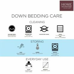 Medium Weight White King Down Comforter by Home Decorators Collection -Better Trends Sales Store home decorators collection comforters hom500co60k 4f 1000