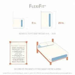 400 Thread Count Performance Cotton Sateen 4-Piece Queen Sheet Set in White by Home Decorators Collection -Better Trends Sales Store home decorators collection sheet sets 400tc sheet ss qn white 1f 1000