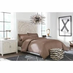 400 Thread Count Performance Cotton Sateen 4-Piece Queen Sheet Set in White by Home Decorators Collection -Better Trends Sales Store home decorators collection sheet sets 400tc sheet ss qn white 66 1000