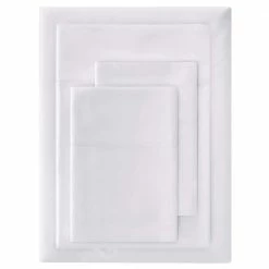 600 Thread Count Supima Cotton Sateen 4-Piece Queen Sheet Set in White by Home Decorators Collection