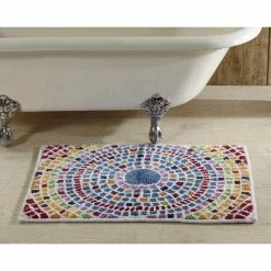 Picasso Collection Multi 30 in. x 48 in. Cotton Bath Rug by Better Trends