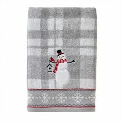Whistler Snowman Jacquard Bath Towel, multi, cotton by SKL Home