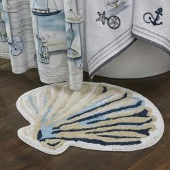 Sea Drift Rug, 22 in. x 26 in., Multi-Colored, Cotton, Shaped, 22 in. x 26 in. by SKL Home -Better Trends Sales Store multi colored skl home bathroom rugs bath mats w2649500850007 4f 1000