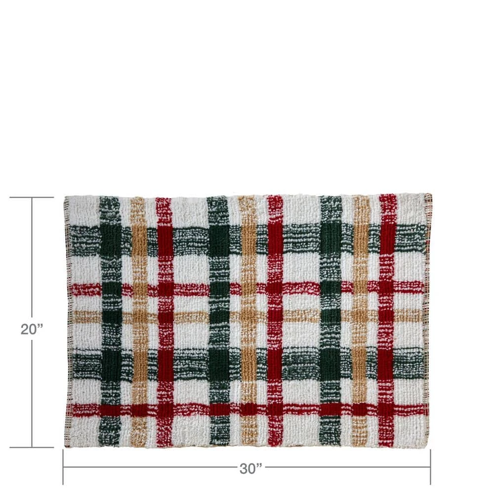 Multi-Colored Polyester Rectangular 20 in. x 30 in. Rustic Plaid Rug by SKL Home 5 Multi-Colored Polyester Rectangular 20 in. x 30 in. Rustic Plaid Rug by SKL Home - Image 3