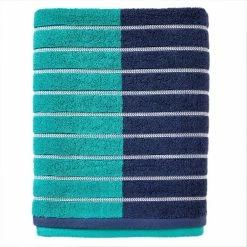 Colorblock Stripes Bath Towel by SKL Home