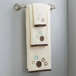 Otto Natural Geometric Cotton Single Fingertip Towel by SKL Home -Better Trends Sales Store natural skl home bath towels l0276610800403 31 1000