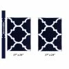 Marrakesh Collection 2-Piece Navy 100% Polyester 17 in. x 24 in., 17 in. x 24 in. Bath Rug Set by Better Trends 1 Marrakesh Collection 2-Piece Navy 100% Polyester 17 in. x 24 in., 17 in. x 24 in. Bath Rug Set by Better Trends -Better Trends Sales Store navy better trends bathroom rugs bath mats bama2pc1724nv 64 1000