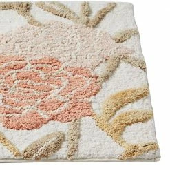 20 in. x 30 in. Pink Misty Floral Cotton Bath Rug by SKL Home 12 20 in. x 30 in. Pink Misty Floral Cotton Bath Rug by SKL Home -Better Trends Sales Store pink skl home bathroom rugs bath mats u1101800850007 44 1000
