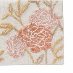 20 in. x 30 in. Pink Misty Floral Cotton Bath Rug by SKL Home 10 20 in. x 30 in. Pink Misty Floral Cotton Bath Rug by SKL Home -Better Trends Sales Store pink skl home bathroom rugs bath mats u1101800850007 4f 1000