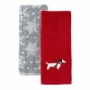 Snow Many Dachshund 2 Piece Hand Towel, red, cotton by SKL Home 2 Snow Many Dachshund 2 Piece Hand Towel, red, cotton by SKL Home -Better Trends Sales Store red skl home bath towels x1111010835203 64 1000