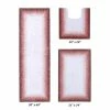 Torrent Collection Rose 20 in. x 20 in., 21 in. x 34 in., 20 in. x 60 in. 100% Cotton 3 Piece Bath Rug Set by Better Trends -Better Trends Sales Store rose better trends bathroom rugs bath mats bato3pc226ro 64 1000