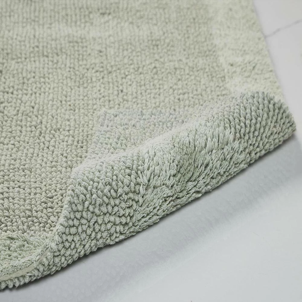 Edge Collection 21 in. x 34 in. Green 100% Cotton Rectangle Bath Rug by Better Trends 4 Edge Collection 21 in. x 34 in. Green 100% Cotton Rectangle Bath Rug by Better Trends - Image 2