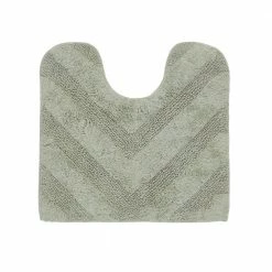 Hugo Collection Green 100% Cotton Rectangle 4-Piece Bath Rug Set by Better Trends -Better Trends Sales Store sage better trends bathroom rugs bath mats bahg4pc17182021sa 4f 1000