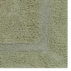 Lux Collection Sage 17 in. x 24 in. and 24 in. x 40 in. 100% Cotton 2-Piece Bath Rug Set by Better Trends -Better Trends Sales Store sage better trends bathroom rugs bath mats balu2pc1740sa 76 1000