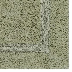 Lux Collection Sage 17 in. x 24 in., 24 in. x 40 in., 20 in. x 60 in. 100% Cotton 3-Piece Bath Rug Set by Better Trends -Better Trends Sales Store sage better trends bathroom rugs bath mats balu3pc146sa 76 1000