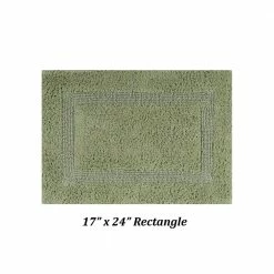 Lux Collection Sage 17 in. x 24 in., 24 in. x 40 in., 20 in. x 60 in. 100% Cotton 3-Piece Bath Rug Set by Better Trends -Better Trends Sales Store sage better trends bathroom rugs bath mats balu3pc146sa c3 1000