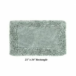 Shaggy Border Collection 4 Piece Sage 100% Cotton Bath Rug Set by Better Trends -Better Trends Sales Store sage better trends bathroom rugs bath mats barr4pc1224sa 1f 1000