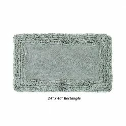 Shaggy Border Collection 4 Piece Sage 100% Cotton Bath Rug Set by Better Trends -Better Trends Sales Store sage better trends bathroom rugs bath mats barr4pc1224sa 44 1000