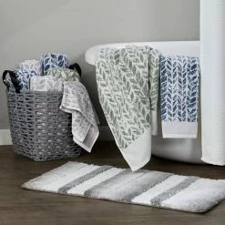 Distressed Leaves Bath Towel Sage by SKL Home 11 Distressed Leaves Bath Towel Sage by SKL Home -Better Trends Sales Store sage skl home bath towels w4544100800103 44 1000