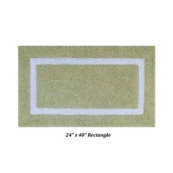 Hotel Collection Sage/White (17" x 24" : 24" x 40" : 20" x 60") 100% Cotton 3 Piece Bath Rug Set by Better Trends 11 Hotel Collection Sage/White (17" x 24" : 24" x 40" : 20" x 60") 100% Cotton 3 Piece Bath Rug Set by Better Trends -Better Trends Sales Store sage white better trends bathroom rugs bath mats baho3pc146sawh 4f 1000