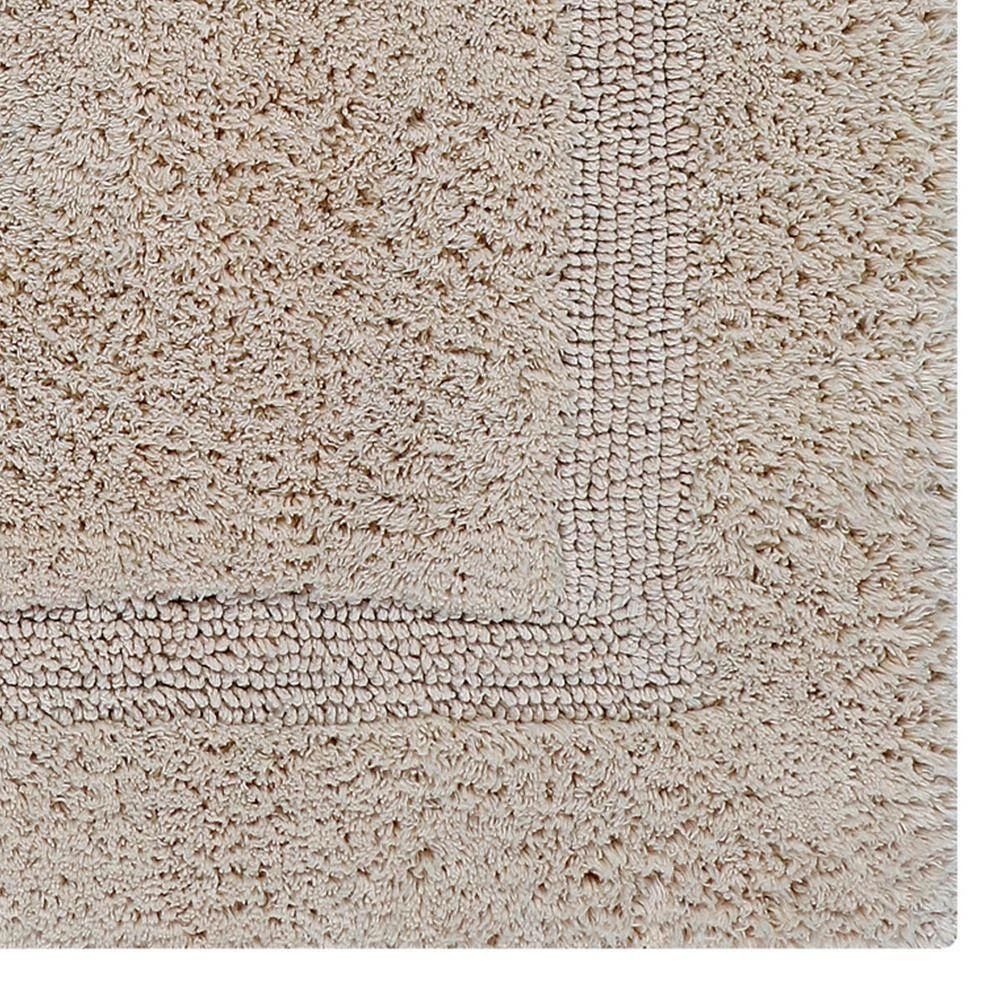 Lux Collection Sand 17 in. x 24 in. and 17 in. x 24 in. 100% Cotton 2-Piece Bath Rug Set by Better Trends 6 Lux Collection Sand 17 in. x 24 in. and 17 in. x 24 in. 100% Cotton 2-Piece Bath Rug Set by Better Trends - Image 4