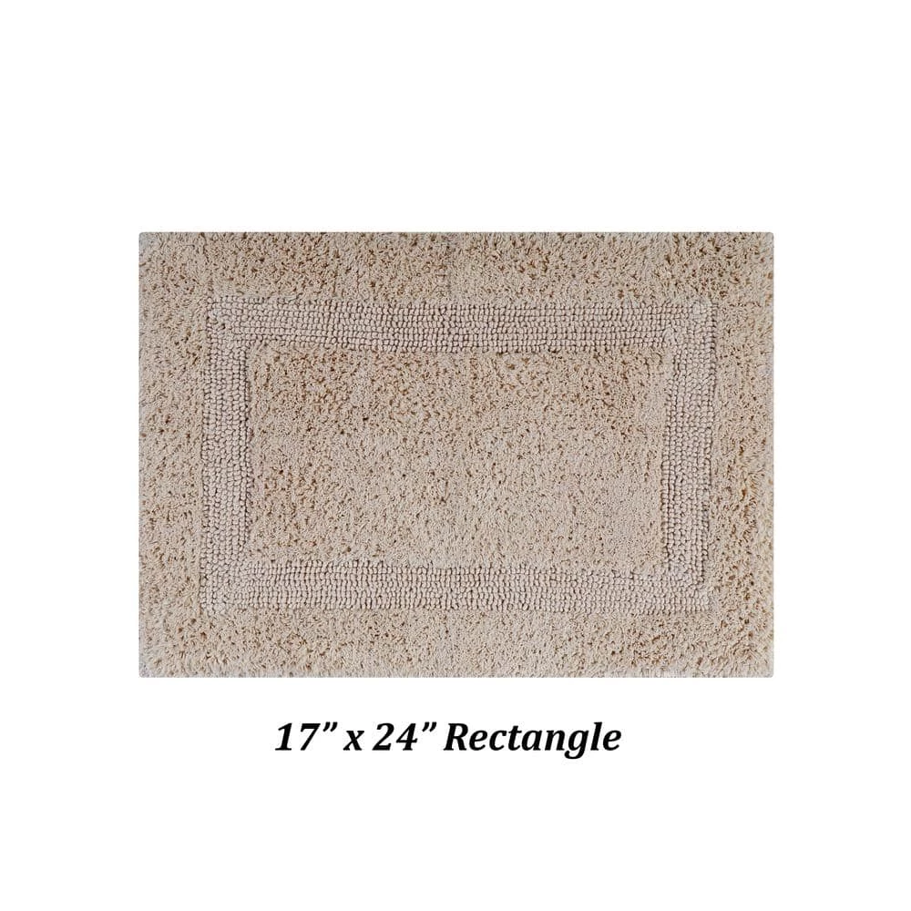 Lux Collection Sand 17 in. x 24 in. and 17 in. x 24 in. 100% Cotton 2-Piece Bath Rug Set by Better Trends 5 Lux Collection Sand 17 in. x 24 in. and 17 in. x 24 in. 100% Cotton 2-Piece Bath Rug Set by Better Trends - Image 3
