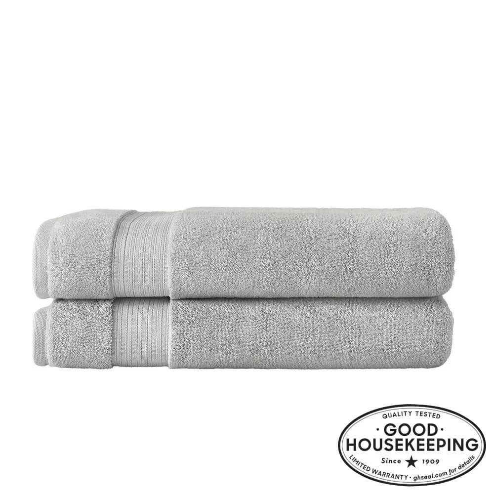 Egyptian Cotton Bath Sheet in Shadow Gray (Set of 2) by Home Decorators Collection 3 Egyptian Cotton Bath Sheet in Shadow Gray (Set of 2) by Home Decorators Collection